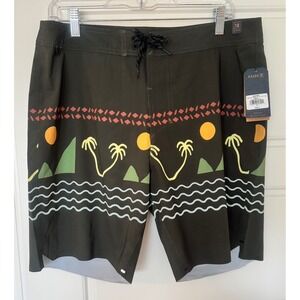 ROARK PASSAGE PRIMO 18" ISLAND TIME MILITARY‎ BOARDSHORTS NWT $89 MSRP